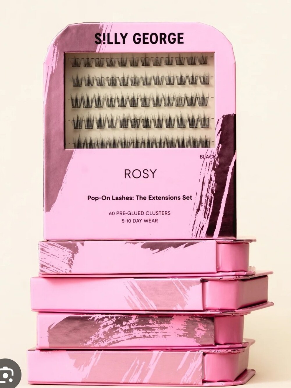 Individual Pre Glued Cluster Pop-On Lashes: The Extensions Set Style Rosy